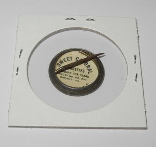 1910 - 12 Sweet Caporal Baseball Pin Button Christy Mathewson Giants Large Letters 2