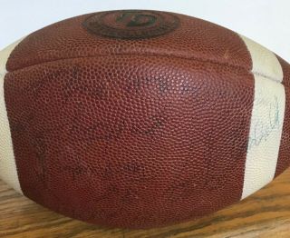 Vintage Notre Dame Autographed Wilson TD Intercollegiate Leather Football 3