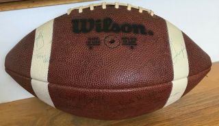 Vintage Notre Dame Autographed Wilson TD Intercollegiate Leather Football 4