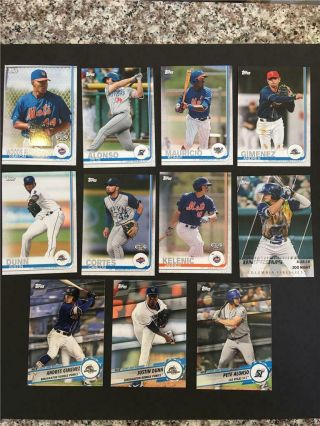 2019 Topps Pro Debut York Mets Master Team Set 11 Cards Minor League