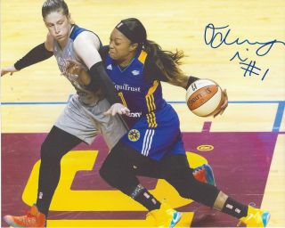 Odyssey Sims Signed 8 X 10 Photo Wnba Basketball Los Angeles Sparks