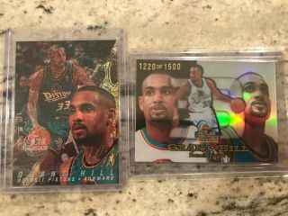1998 - 99 Flair Showcase Grant Hill Row 1 Showpiece 1220 Of 1500 Awesome Card