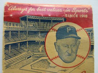 antique 1940s HONUS WAGNER CO PITTSBURGH PA SPORTING GOODS LARGE MATCHBOOK 3