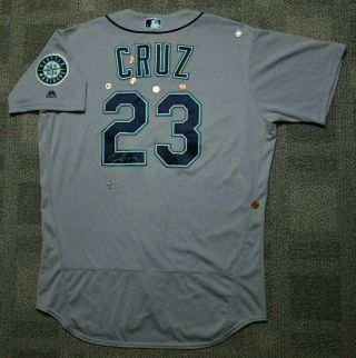 Seattle Mariners NELSON CRUZ SIGNED Game Jersey - MLB HOLO (RANGERS,  TWINS) 2