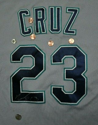 Seattle Mariners NELSON CRUZ SIGNED Game Jersey - MLB HOLO (RANGERS,  TWINS) 5