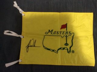 Tiger Woods Autographed Signed Masters Pin Flag (undated)