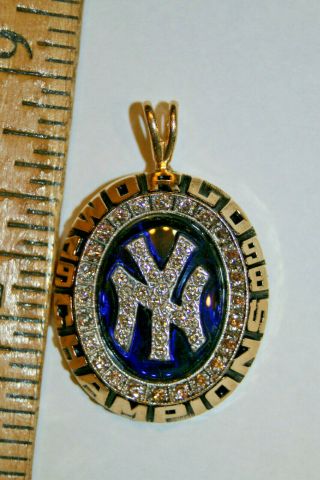 Balfour 14K Yellow Gold 1998 York Yankees World Championship Pendant WOW JSH 5