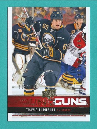 2012 - 13 Upper Deck Exclusives Card 207 Of Travis Turnbull 003/100 (rookie)