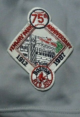 Boston Red Sox CALVIN SCHIRALDI Game 1987 Jersey - SPECIAL PATCH (Mets Cubs) 7