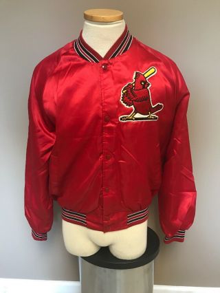 Chalk Line St.  Louis Cardinals Jacket Satin Red Mlb Baseball Vtg 80’s Retro Sz L