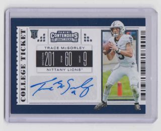 2019 Contenders Draft Picks College Ticket 140 Rookie Auto Trace Mcsorley Penn