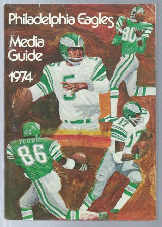 1974 Philadelphia Eagles Nfl Football Media Guide Record Book