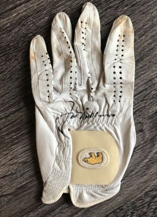 Jack Nicklaus Signed Personal Golf Glove Auto Psa Gtd Masters Champion Bear
