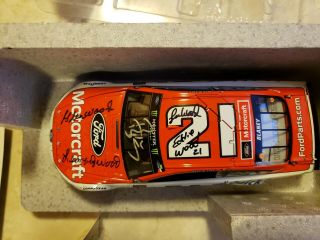 2017 Ryan Blaney Pocono Race Win Wood Brothers Edition 5x Signed