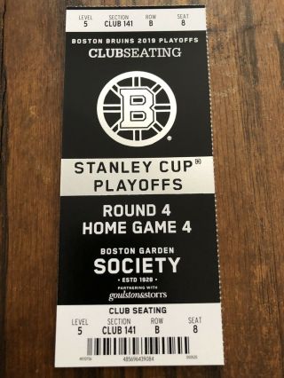 2019 Nhl Stanley Cup Final Boston Bruins St Louis Blues Game 7 Ticket Stub 6/12