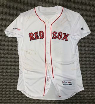 Rafael Devers Boston Red Sox Game Worn Jersey Career Home Run 36 Mlb Auth