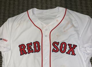 Rafael Devers Boston Red Sox Game Worn Jersey Career Home Run 36 MLB Auth 2