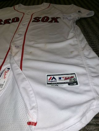Rafael Devers Boston Red Sox Game Worn Jersey Career Home Run 36 MLB Auth 3