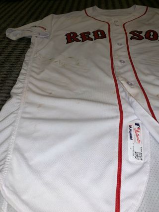 Rafael Devers Boston Red Sox Game Worn Jersey Career Home Run 36 MLB Auth 4