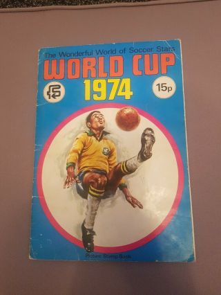 The Wonderful World Of Soccer Stars World Cup 1974 Stamp Sticker Album 100 Comp