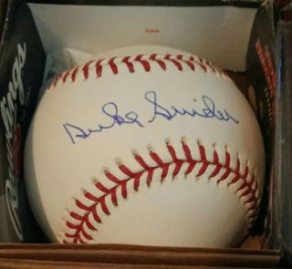 Hall Of Famer Duke Snider Signed Autograph Baseball With. 2