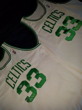 1992 - 93 Larry Bird Team Issued & Signed Boston Celtics Home Jersey (uda)