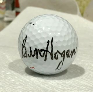 Ben Hogan Single Signed - Autographed Hogan Golf Ball - Jsa Letter (d - 1997)
