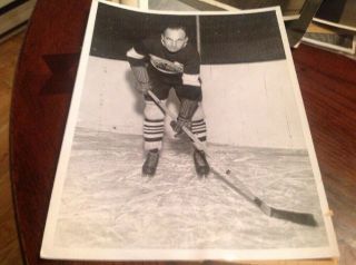 Howie Morenz 1934 Chicago Blackhawks Nhl Hockey Photo Montreal Canadiens Cubs