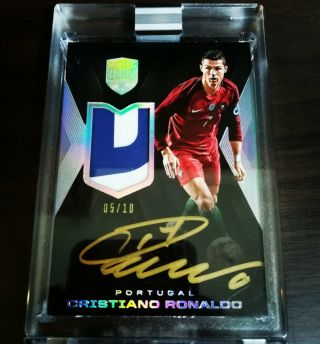 2018 Panini Eminence Soccer Patch Auto Card 05/10 Cristiano Ronaldo