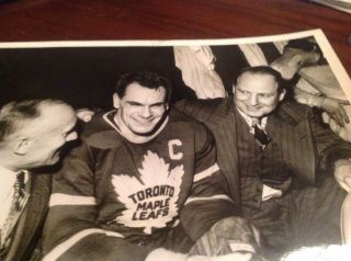 APPS,  SMYTHE,  AND DAY NHL HOCKEY 1948 STANLEY CUP TORONTO MAPLE LEAFS PHOTO 4