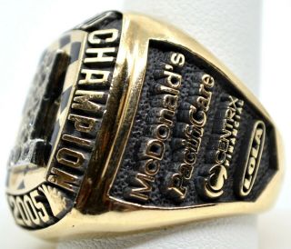 2005 Champ Car World Champion Men ' s Gold Ring,  10K YG 44.  65G,  Size 11.  5,  J Wilson 4