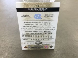 2x 2011 - 12 Upper Deck All - Time Greats 6 & 16 Michael Jordan cards/NMT 6