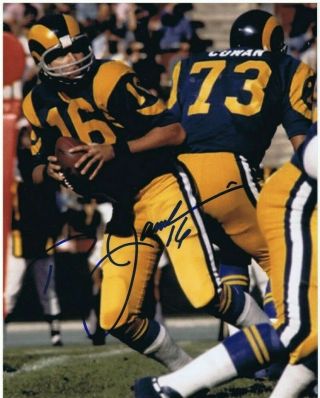 Ron Jaworski Signed Autographed 8x10 - Los Angeles Rams - Eagles - Youngstown St