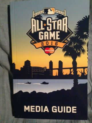 2016 Mlb All - Star Game Program Media Guide With Mike Trout,  Kris Bryant
