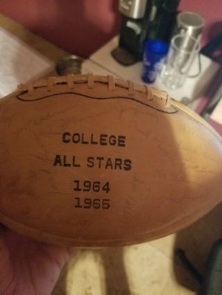 1964 - 1965 Signed College All Stars Football