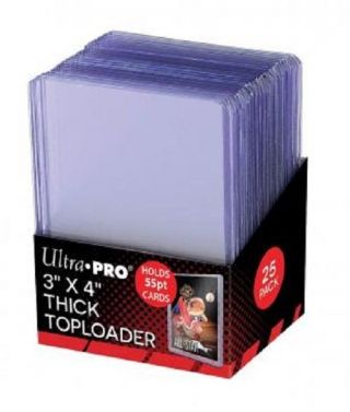 1000 Ultra Pro 55pt 3x4 Toploaders Thick Toploader Top Loaders