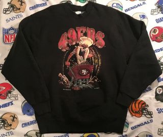 Vintage 90s Salem San Francisco 49ers Sweatshirt Taz Men 