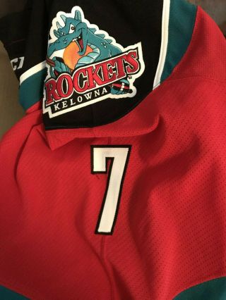 Kelowna Rocket’s Game Worn/ Team Issue Jersey WHL CHL 4