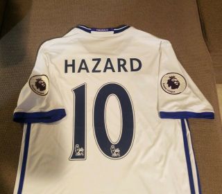 Chelsea soccer jersey away Eden Hazard 10 season 16 /17 size L 2