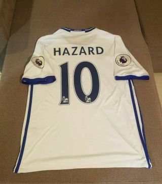 Chelsea soccer jersey away Eden Hazard 10 season 16 /17 size L 5