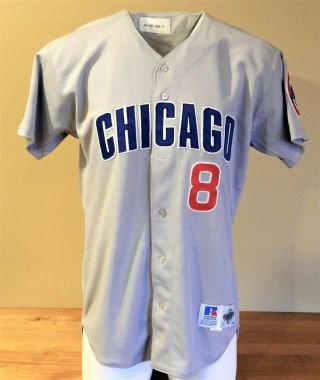 1998 Sandy Martinez (set 2) Game Worn Chicago Cubs Road Jersey 8 - Russell