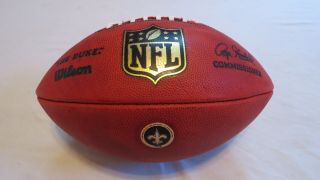 2018 Game Issued Orleans Saints Wilson Nfl Leather Football The Duke