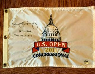Rory Mcilroy Signed 2011 Us Open Auto Embroidered Flag Ud Limited To Just 100