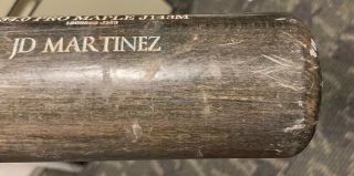 J.  D Martinez Game Bat 2018 World Championship Season Red Sox 9