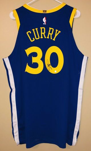 Stephen Curry Autograph Nike Aeroswift Authentic Warriors Signed Jersey Steiner