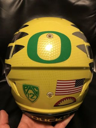 Oregon Ducks Game Helmet Game Worn Helmet Civil War Marcus Mariota