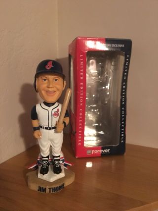 Jim Thome Cleveland Indians Bobblehead Rare White Jersey /4000 Safe