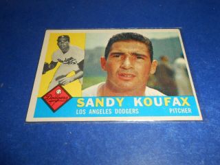 1960 Topps 343 Sandy Koufax Ex - Mt