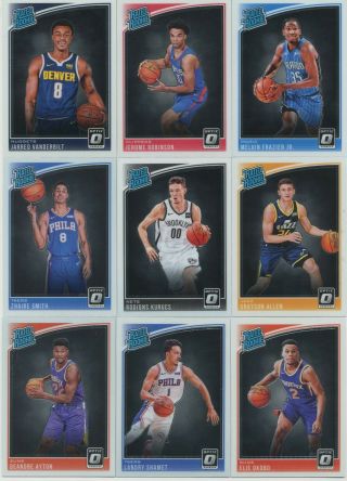 Luka Doncic Trae Young 2018 - 19 Donruss Optic Rated Rookie Rc Complete Set 50