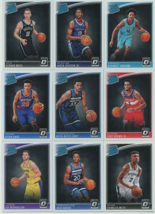 Luka Doncic Trae Young 2018 - 19 Donruss Optic Rated Rookie RC Complete Set 50 5